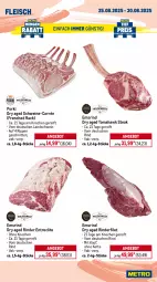 Gazetka promocyjna Metro - Wochen-Angebote Gastro - Gazetka - ważna od 30.08 do 30.08.2025 - strona 4 - produkty: Abtei, angebot, angebote, aqua, eis, elle, entrecôte, filet, fisch, fischtheke, fleisch, forelle, frischfisch, garnelen, Heilbuttfilet, Kette, lachs, lachsfilet, lack, Metro, reis, rel, rind, rinder, rinderfilet, Rippen, Schal, Schale, schnitten, schwein, schweine, seelachsfilet, steak, teppich, Ti, tiefpreis, wein, weine, Wild