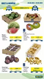 Gazetka promocyjna Metro - Wochen-Angebote Gastro - Gazetka - ważna od 30.08 do 30.08.2025 - strona 8 - produkty: beutel, brie, eis, filet, filets, fisch, früchte, garnelen, korb, lachs, mango, meeresfrüchte, melone, melonen, Metro, Muscheln, obst, Pangasius, Pfifferlinge, Räucherlachs, reis, Schal, Schale, Ti, tiefpreis, wasser, wassermelone, wassermelonen