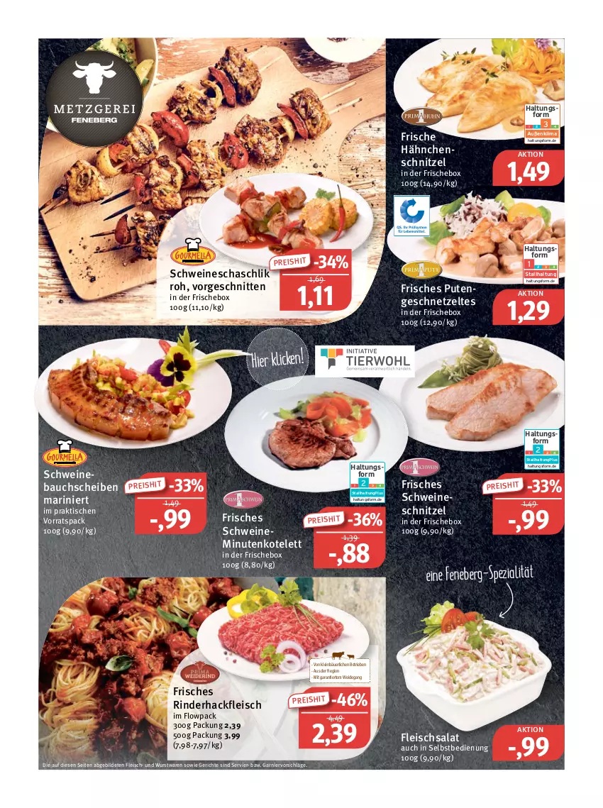 Aktueller Prospekt Feneberg - Prospekte - von 09.06 bis 11.06.2022 - strona 2 - produkty: Bau, bauchscheiben, eis, fleisch, fleischsalat, garnier, geschnetzeltes, hackfleisch, Hähnchenschnitzel, kotelett, pute, Putengeschnetzeltes, reis, rind, rinder, rinderhackfleisch, salat, schnitten, schnitzel, schwein, schweine, Schweinebauch, schweinebauchscheiben, schweineschnitzel, Spezi, Ti, tisch, wein, weine, wurst, Zelt