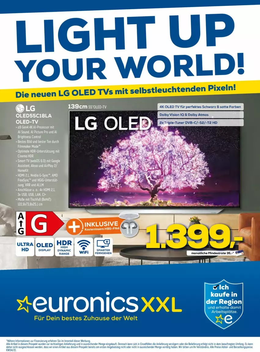 Aktueller Prospekt Euronics - Prospekte - von 25.08 bis 01.09.2021 - strona 1