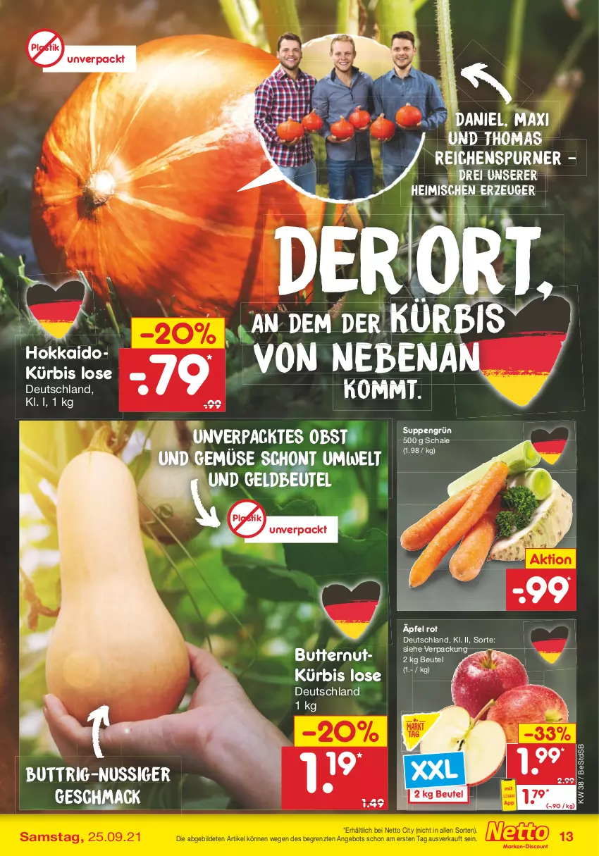 Aktueller Prospekt Netto Marken-Discount - Filial Angebote - von 20.09 bis 25.09.2021 - strona 13