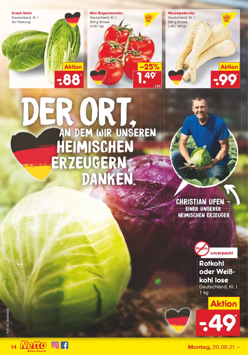 Aktueller Prospekt Netto Marken-Discount - Filial Angebote - von 20.09 bis 25.09.2021 - strona 14