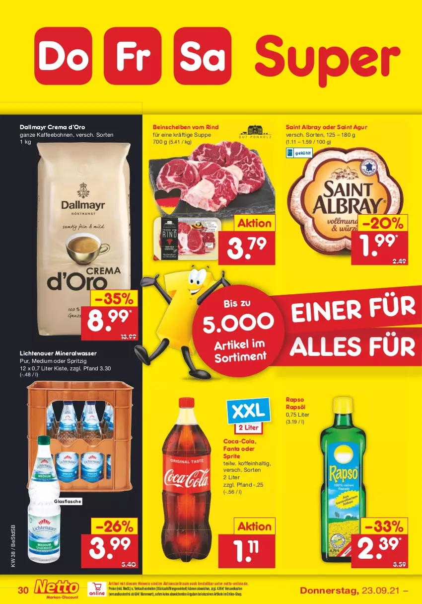 Aktueller Prospekt Netto Marken-Discount - Filial Angebote - von 20.09 bis 25.09.2021 - strona 30