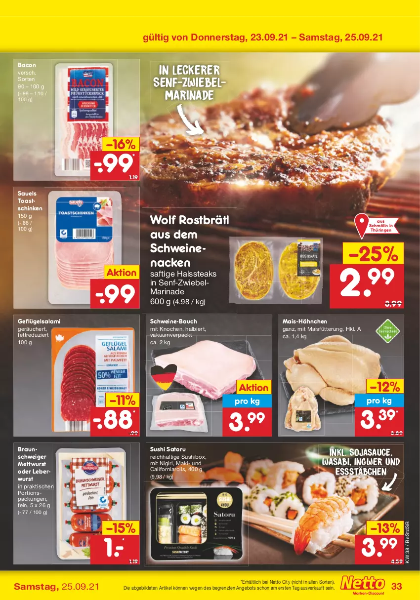 Aktueller Prospekt Netto Marken-Discount - Filial Angebote - von 20.09 bis 25.09.2021 - strona 33