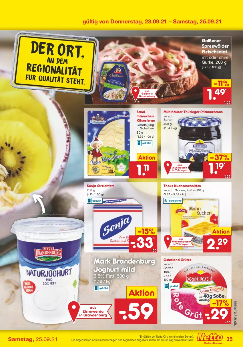 Aktueller Prospekt Netto Marken-Discount - Filial Angebote - von 20.09 bis 25.09.2021 - strona 35