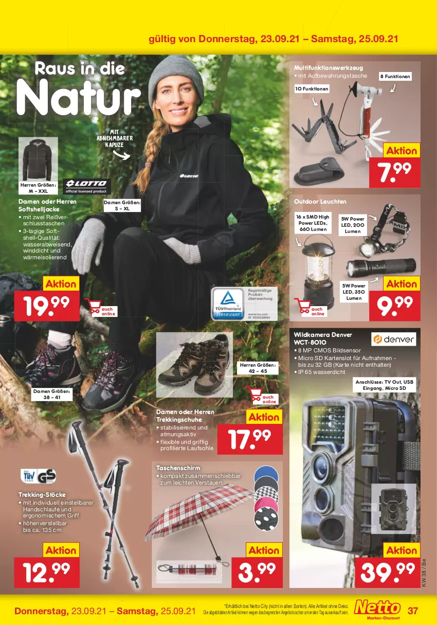 Aktueller Prospekt Netto Marken-Discount - Filial Angebote - von 20.09 bis 25.09.2021 - strona 37