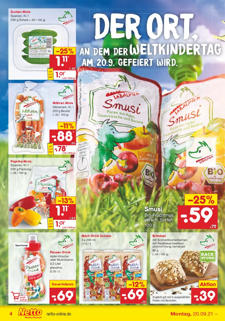 Aktueller Prospekt Netto Marken-Discount - Filial Angebote - von 20.09 bis 25.09.2021 - strona 4