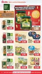 Gazetka promocyjna Famila - Prospekte - Gazetka - ważna od 19.02 do 19.02.2022 - strona 16 - produkty: apfel, auer, beutel, bohne, bohnen, bonduelle, discount, eintöpfe, eis, elle, erasco, erbsen, filet, filets, flasche, frankfurter, grüne bohnen, hering, junge erbsen, korn, Kraut, Kühne, mac, möhren, natur, nudel, nudeln, reis, ring, rotkohl, Sauerkraut, schlemmertöpfchen, Ti, tomate, tomaten, Töpfchen, wiener, würstchen