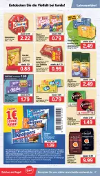 Gazetka promocyjna Famila - Prospekte - Gazetka - ważna od 19.02 do 19.02.2022 - strona 17 - produkty: auto, beutel, Cap, cappuccino, cin, coupon, coupons, cracker, decke, eis, erde, erdnuss, espresso, gin, jacobs, kaffee, kaffeepads, knoppers, kokos, lachgummi, lebensmittel, lorenz, milka, milka schokolade, Nimm 2, nuss, nussriegel, oder espresso, regal, reis, riegel, saltletts, schoko, schokolade, senseo, sofort-rabatt, tee, Ti, tisch, tuc