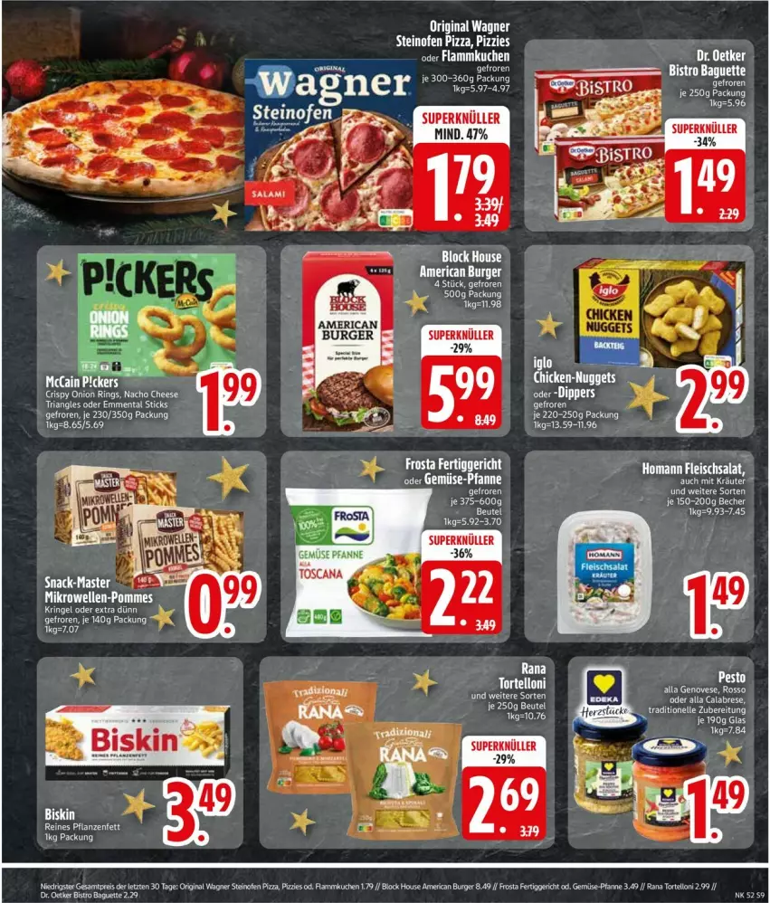 Aktueller Prospekt Edeka - Prospekte - von 23.12 bis 28.12.2024 - strona 11 - produkty: Becher, beutel, burger, Dr. Oetker, flammkuchen, genovese, gin, kräuter, kuchen, lamm, nacho, nacho cheese, original wagner, pesto, pflanze, pflanzen, Pflanzenfett, Rana, ring, snack, tee, Ti, torte, tortelloni, wagner