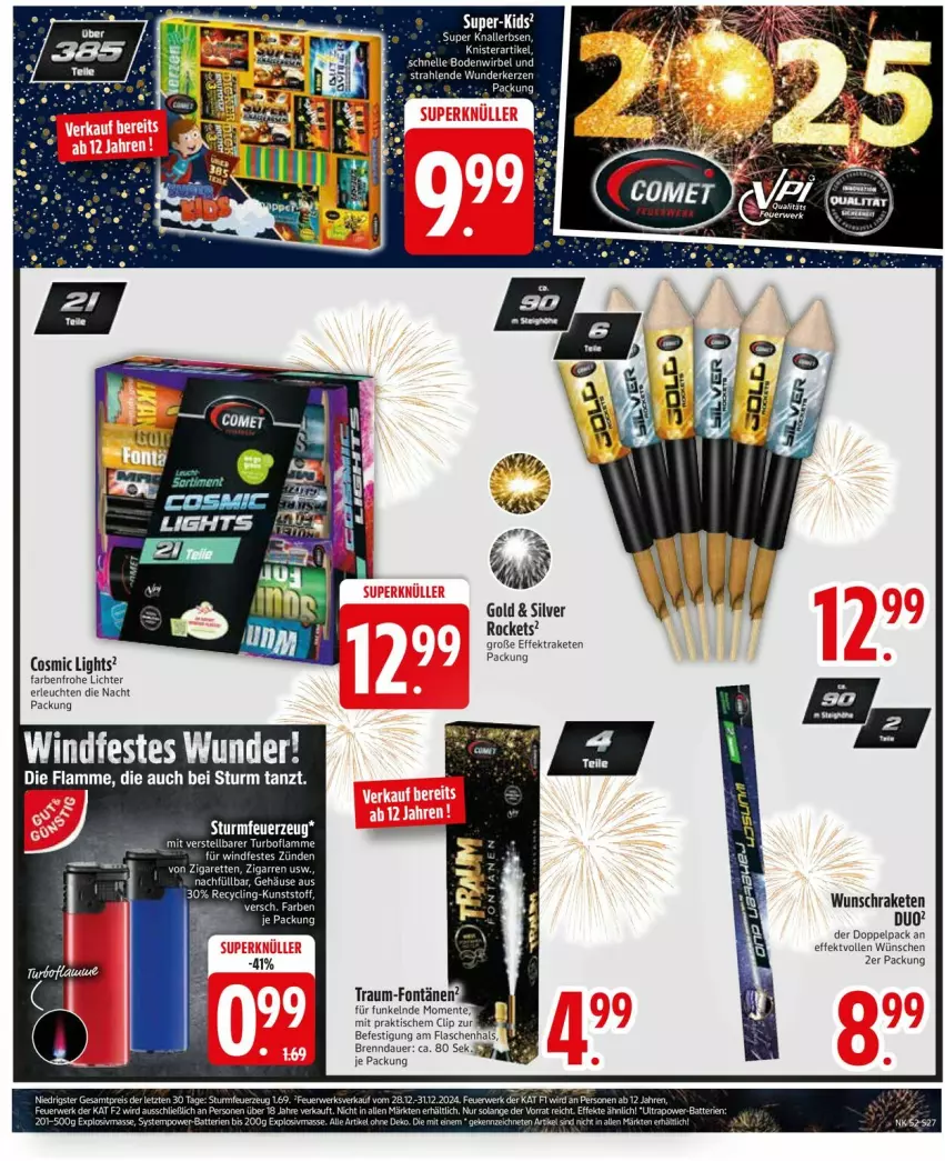 Aktueller Prospekt Edeka - Prospekte - von 23.12 bis 28.12.2024 - strona 29 - produkty: auer, Bau, Clin, erbsen, flasche, Knallerbsen, lamm, Leuchte, leuchten, Raketen, Rockets, Ti