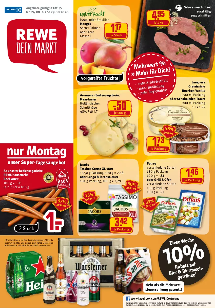 Aktueller Prospekt Rewe - Diese Woche im Angebot! - von 24.08 bis 29.08.2020 - strona 1