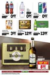 Gazetka promocyjna Metro - Food - Gazetka - ważna od 05.10 do 05.10.2022 - strona 17 - produkty: alkohol, alkoholfreie getränke, Alwa, aqua, aquavit, baileys, bier, caramel, drink, dry gin, eis, energy drink, flasche, frangelico, Germ, getränk, getränke, gin, goldkrone, gordon, haselnuss, Hefe, hefeweizen, heineken, jägermeister, kräuter, kräuterlikör, krone, likör, limo, london dry, london dry gin, malteser, Meister, mineralwasser, nuss, ouzo, Palette, pepsi, pils, red bull, schöfferhofer, spirituosen, steiner, störtebeker, Ti, top-hit, warsteiner, wasser, wilthener, Wilthener Goldkrone