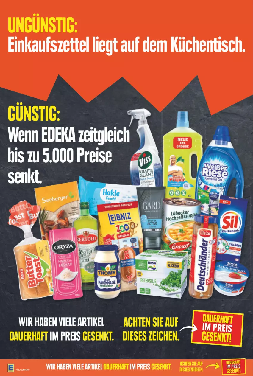 Aktueller Prospekt Edeka - Angebote der Woche - von 10.01 bis 15.01.2022 - strona 2 - produkty: eis, küche, Küchen, Lübecker, reis, salat, Ti, tisch