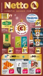 Gazetka promocyjna Netto - Woche 51 - Gazetka - ważna od 24.12 do 24.12.2022 - strona 1 - produkty: Anzug, Bau, baumwolle, beutel, butter, clementinen, coppenrath, dallmayr, eis, gin, hasseröder, irische butter, kaffee, kerrygold, lindor, lindt, Meister, philadelphia, pils, premium pils, Schlafanzug, Ti, torte, uhr, wolle