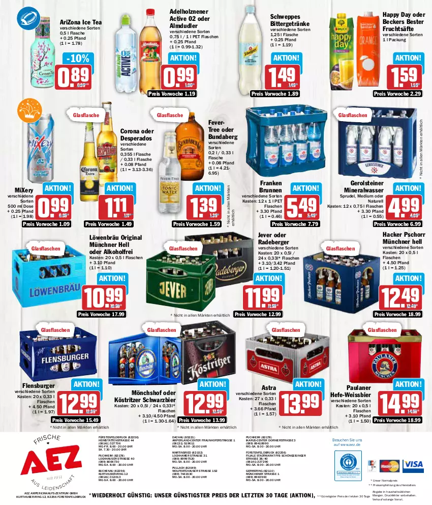 Aktueller Prospekt Aez - Prospekte - von 05.02 bis 10.02.2024 - strona 16 - produkty: AEZ, alkohol, almdudler, Alwa, Astra, Beckers Bester, Berger, bier, bio, brunnen, buch, Bundaberg, burger, corona, desperados, drucker, eis, elle, Engel, ente, fisch, flasche, flensburger, franken brunnen, frucht, fruchtsäfte, Germ, gerolsteine, gerolsteiner, getränk, getränke, gin, glasflasche, hacker pschorr, Happy Day, Hefe, Holz, ice tea, jever, kerze, köstritzer, mineralwasser, Mixer, mixery, mönchshof, natur, Paula, paulaner, perla, radeberger, reis, rel, ring, rum, säfte, schweppes, Sprudel, steiner, teller, Ti, uhr, wasser, weissbier, ZTE