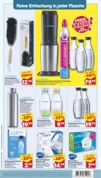 Gazetka promocyjna Famila - Prospekte - Gazetka - ważna od 21.09 do 21.09.2024 - strona 27 - produkty: Bau, baumwolle, Brei, bürste, coupon, edelstahl, eis, elle, flasche, getränk, getränke, getränkesirup, gin, glasflasche, glaskaraffe, Karaffe, Maxtra, Reinigung, reis, rel, sirup, Soda, sodastream, spülmaschinen, tablet, tablett, Tablette, teller, Ti, wasser, wasserfilter, wassersprudler, wolle