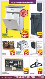 Gazetka promocyjna Famila - Prospekte - Gazetka - ważna od 21.09 do 21.09.2024 - strona 30 - produkty: Abfalleimer, bügel, eimer, eis, elle, Garderobe, käfer, klapptritt, kleid, kleider, kleiderbügel, kleiderschrank, leimer, regal, reis, ring, Schrank, schuhregal, schuhschrank, Sitzauflage, teller, Ti, uhr, ZTE