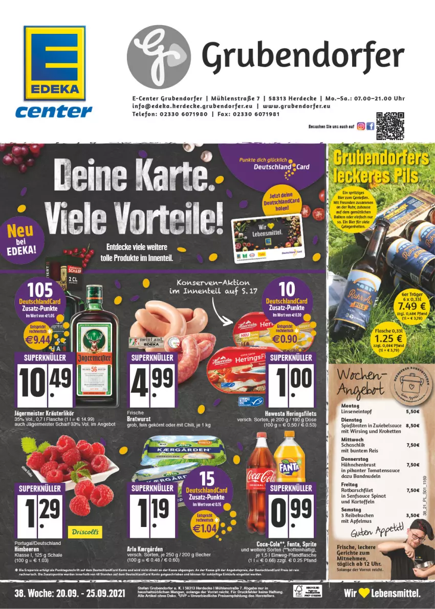 Aktueller Prospekt E Center - Angebote der Woche - von 20.09 bis 25.09.2021 - strona 1