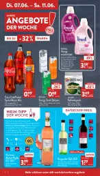 Gazetka promocyjna Aldi Nord - Aldi-Vorschau - Gazetka - ważna od 11.06 do 11.06.2022 - strona 8 - produkty: aldi, amaro, angebot, angebote, auer, beere, beeren, Blüte, burgunder, coca-cola, cola, decke, drink, eis, energy drink, erfrischungsgetränk, fanta, fisch, flasche, Geflügel, getränk, grauer burgunder, kaffee, kaffeekapseln, Käse, LG, merl, merlot, Mezzo Mix, pasta, perwoll, pizza, primitivo, red bull, reis, rind, roséwein, rotwein, saft, salat, sim, spätburgunder, Sport, sprite, tassimo, Ti, waschmittel, wein, weine, Wild, wolle, zucker