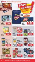 Gazetka promocyjna Famila - Prospekte - Gazetka - ważna od 20.08 do 20.08.2022 - strona 16 - produkty: barilla, beutel, böklunder, bonduelle, bonduelle goldmais, champignon, champignons, eis, elle, feinkost, filet, filets, flasche, frankfurter, Goldmais, heinz, hering, Konserven, Kühne, mais, mayonnaise, Müller, pasta, pesto, reis, ring, sauce, saucen, Ti, wiener, wurst, würstchen, wurstkonserven, Yo, ZTE