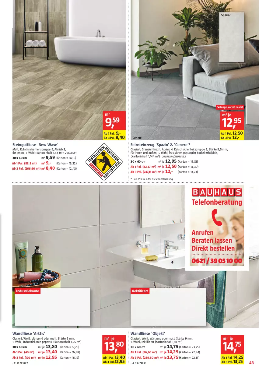 Aktueller Prospekt Bauhaus - Prospekte - von 25.02 bis 01.04.2023 - strona 43 - produkty: brie, elle, feinsteinzeug, Holz, telefon, Ti