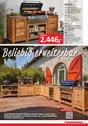 Gazetka promocyjna Bauhaus - Prospekte - Gazetka - ważna od 01.04 do 01.04.2023 - strona 19 - produkty: arbeitsplatte, edelstahl, eis, gasgrill, gin, grill, grillplatte, Holz, lack, latte, Liege, pizza, regal, rwe, Schrank, schubladen, Ti, unterschrank