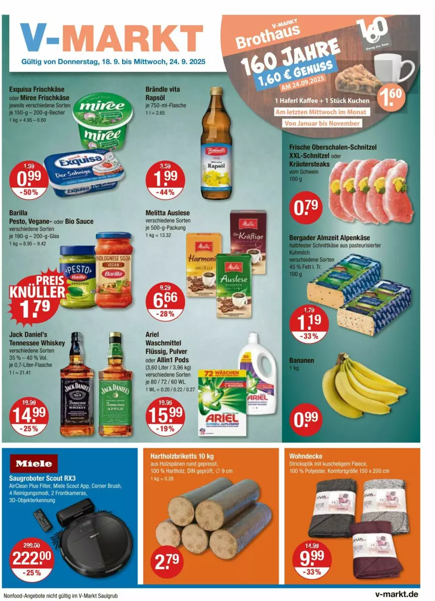 Aktueller Prospekt Vmarkt - Prospekte - von 18.09 bis 24.09.2025 - strona 1 - produkty: angebot, angebote, ariel, ariel waschmittel, LG, melitta, Pods, Ti, waschmittel