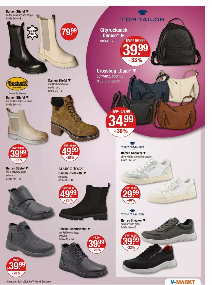 Aktueller Prospekt Vmarkt - Prospekte - von 18.09 bis 24.09.2025 - strona 25 - produkty: angebot, angebote, LG, Schnürstiefel, sneaker, Ti, tom tailor