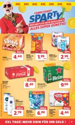 Gazetka promocyjna Combi - Prospekte - Gazetka - ważna od 20.01 do 20.01.2024 - strona 17 - produkty: beutel, coca-cola, cola, duplo, dusche, eis, flasche, gin, haushaltstücher, heineken, Kinder, kinder riegel, kraft, lorenz, nivea, pflegedusche, pils, reis, riegel, Ti, toffifee, tücher, wc frisch, WC Frisch Kraft Aktiv, ZTE