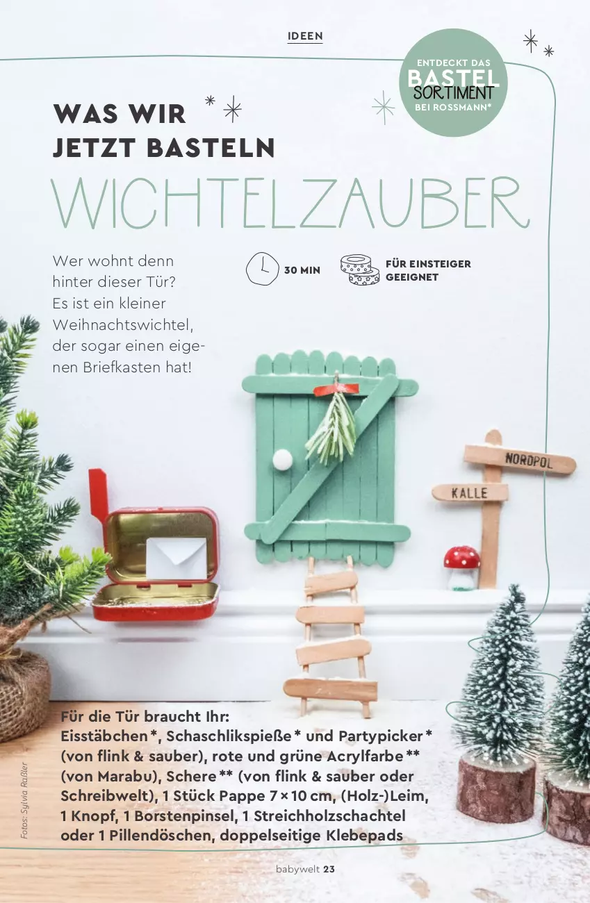 Aktueller Prospekt Rossmann - Prospekte - von 24.11.2025 bis 13.03.2026 - strona 23 - produkty: brie, eis, Holz, leine, Pinsel, Rauch, Schere, Ti, Wichtel