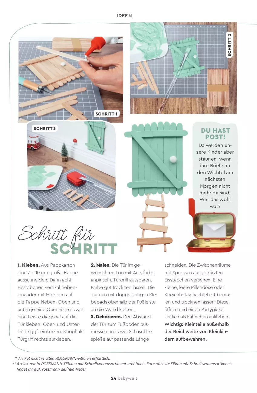 Aktueller Prospekt Rossmann - Prospekte - von 24.11.2025 bis 13.03.2026 - strona 24 - produkty: brie, eis, erde, Holz, Kinder, leine, Pinsel, schreibwaren, Ti, Wichtel, ZTE