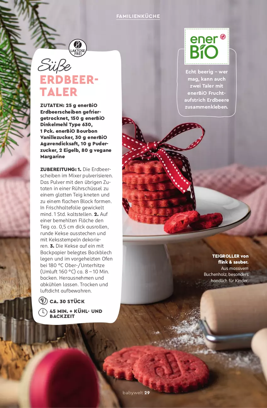 Aktueller Prospekt Rossmann - Prospekte - von 24.11.2025 bis 13.03.2026 - strona 29 - produkty: agaven, aufstrich, beere, bio, bourbon, bourbon vanille, buch, dicksaft, dinkelmehl, elle, erdbeere, frischhaltefolie, frucht, Holz, keks, kekse, Keksstempel, Kinder, küche, latte, margarine, mehl, Mixer, Ofen, papier, Roller, Rührschüssel, saft, schüssel, Teigrolle, vanille, WICK, ZTE, zucker