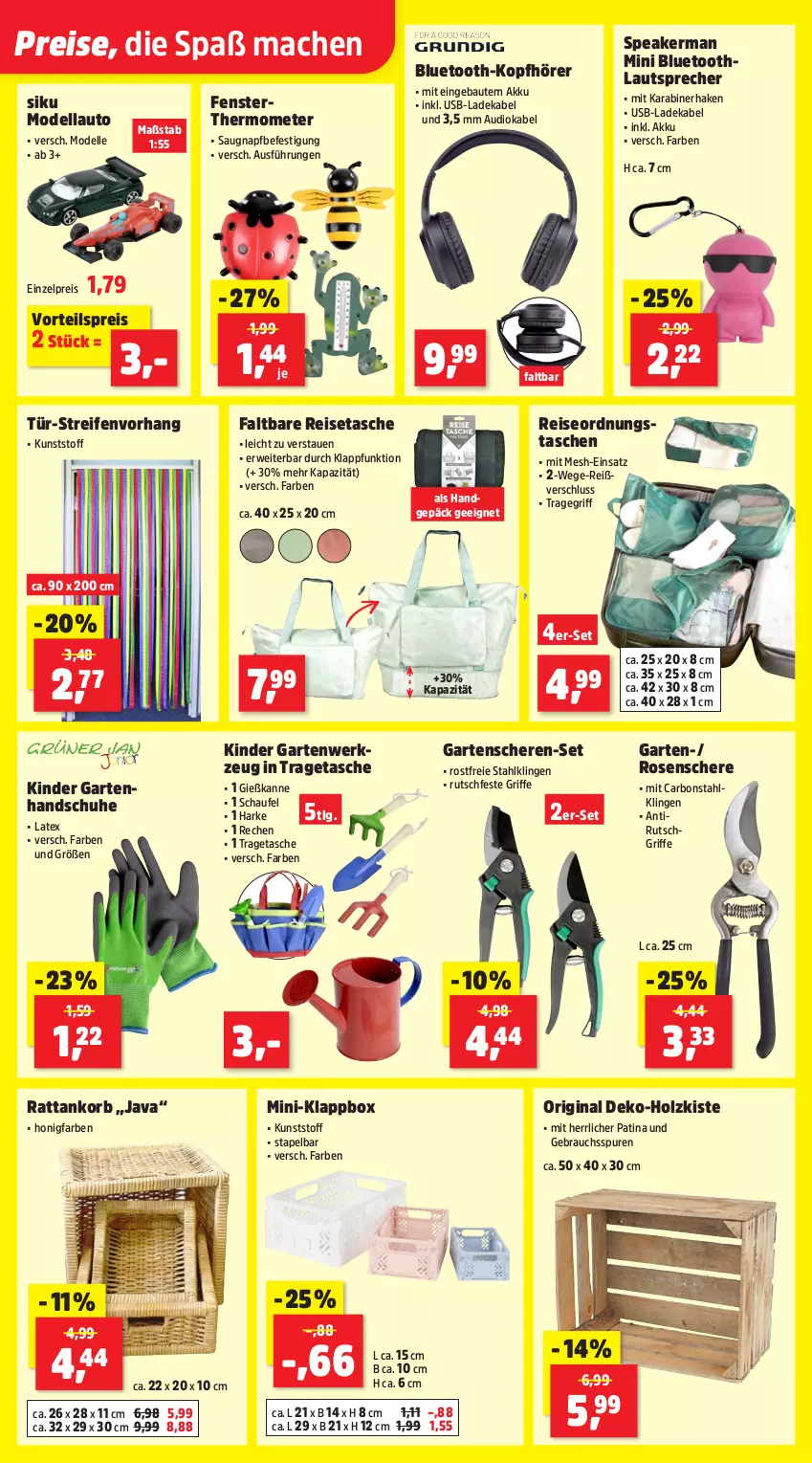 Aktueller Prospekt Thomas Philipps - von 26.05 bis 31.05.2025 - strona 10 - produkty: akku, auto, Bau, deka, dell, eis, elle, fenster, Garten, Gartenschere, Gießkanne, gin, handschuhe, Holz, honig, Kinder, Klappbox, kopfhörer, korb, ladekabel, lautsprecher, LG, mac, Mode, Modellauto, Rauch, reifen, reis, reisetasche, rosen, rwe, Schere, schuhe, Tasche, taschen, thermometer, Ti, tragegriff, tragetasche, usb, vorteilspreis, werkzeug