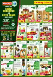 Gazetka promocyjna Norma - Norma - Gazetka - ważna od 17.01 do 17.01.2022 - strona 10 - produkty: agaven, beere, beutel, bio, Blaubeer, blaubeere, blume, blumen, Blüte, braten, braun, Brei, buch, bügel, bulgur, Clin, cranberry, dicksaft, discount, eis, elle, ente, erbsen, fenchel, flasche, früchte, Germ, grüner tee, hafer, hochland, honig, hülsenfrüchte, Kamill, kamille, kartoffel, kartoffeln, kichererbsen, kokos, kokosöl, kräuter, küche, Kürbis, kürbiskerne, leinöl, LG, linsen, mac, mandel, Mandelmus, minze, müsli, natur, nuss, oder kräuter, omega, Omega-3, pfeffer, pfefferminze, quark, quinoa, recyclingmaterial, Ria, rind, rohrzucker, saft, salat, salate, senf, sesam, sirup, sonnenblume, sonnenblumen, Sonnenblumenkerne, Spezi, tee, Ti, tisch, zitrone, zucker
