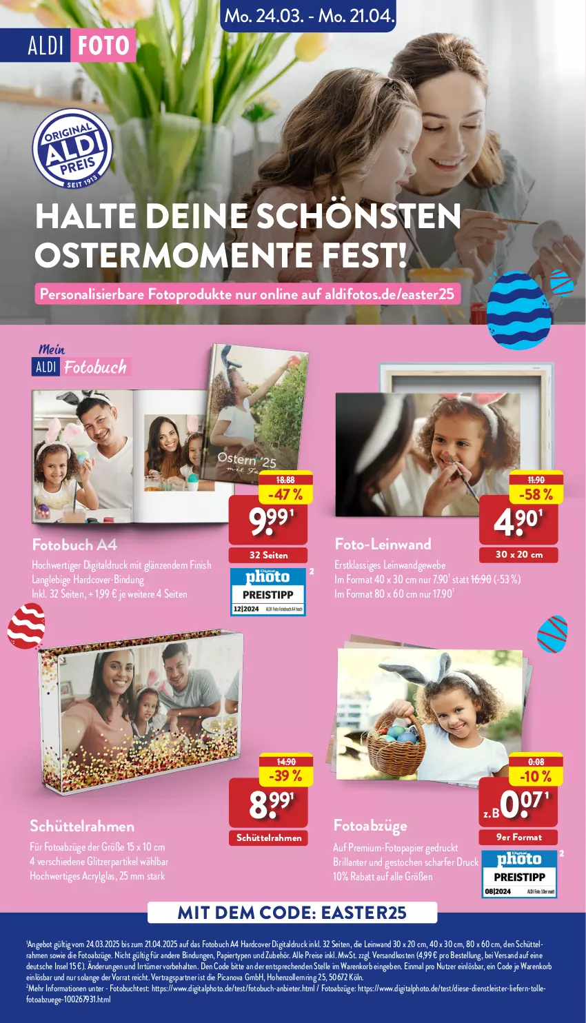 Aktueller Prospekt Aldi Nord - Von Montag - von 24.03 bis 29.03.2025 - strona 45 - produkty: aldi, angebot, buch, eis, elle, ente, Finish, Fotobuch, korb, LG, ndk, papier, Persona, reis, ring, Ti, tiefpreis