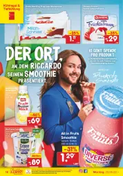 Gazetka promocyjna Netto Marken-Discount - Filial-Angebote - Gazetka - ważna od 28.05 do 28.05.2022 - strona 18 - produkty: bio, butter, crème fraîche, ehrmann, eis, frucht, früchte, Grießtraum, Kinder, Kinder Maxi, kinder maxi king, kühlregal, milch, Milchschnitte, Müller, ndk, pingui, regal, reis, sim, smoothie, Ti, vanille