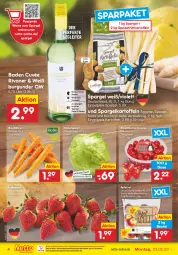 Gazetka promocyjna Netto Marken-Discount - Filial-Angebote - Gazetka - ważna od 28.05 do 28.05.2022 - strona 4 - produkty: Bad, beere, beeren, beutel, bio, burgunder, cuvée, eis, eisbergsalat, erdbeere, erdbeeren, Frühkartoffeln, kartoffel, kartoffeln, möhren, ndk, pasta, pflaume, pflaumen, reis, Rivaner, salat, Schal, Schale, spargel, speisefrühkartoffeln, Ti, tomate, tomaten, wein, weine, Weißburgunder, Weißwein