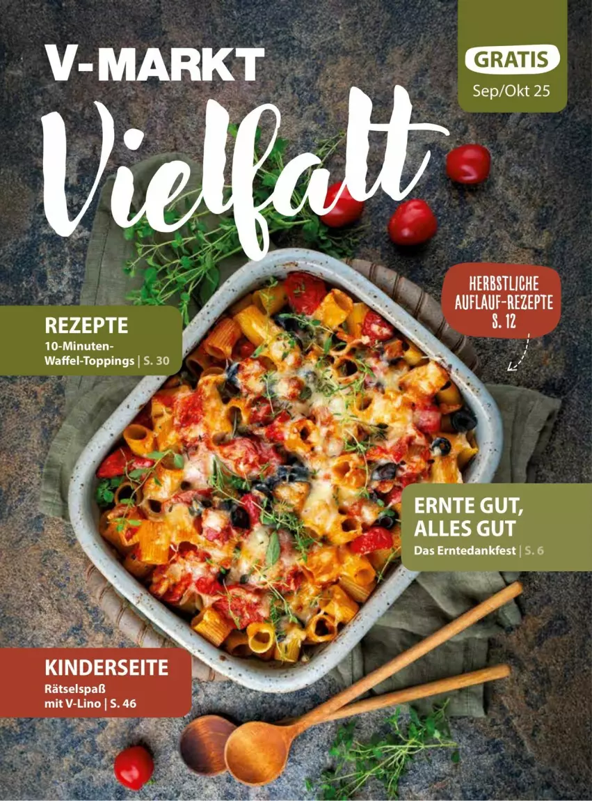 Aktueller Prospekt Vmarkt - Prospekte - von 10.09 bis 24.09.2025 - strona 1 - produkty: rezept, rezepte