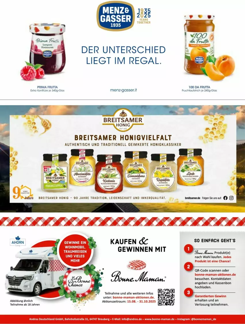 Aktueller Prospekt Vmarkt - Prospekte - von 10.09 bis 24.09.2025 - strona 19 - produkty: aufstrich, Brei, frucht, fruchtaufstrich, honig, konfitüre, LG, mam, regal, Ti, tisch
