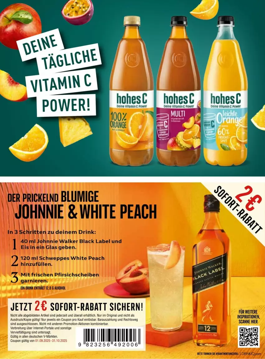 Aktueller Prospekt Vmarkt - Prospekte - von 10.09 bis 24.09.2025 - strona 2 - produkty: Brei, coupon, gin, sofort-rabatt, Ti, vita, Vitamin C