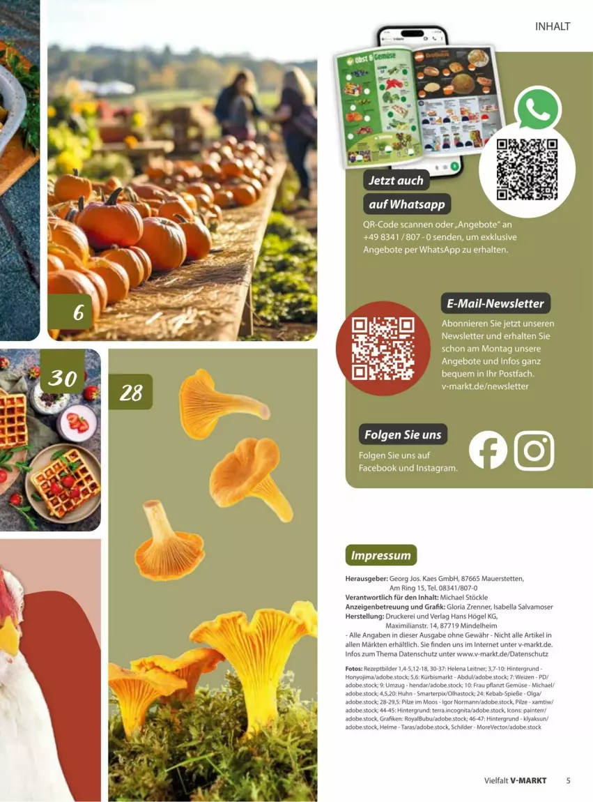 Aktueller Prospekt Vmarkt - Prospekte - von 10.09 bis 24.09.2025 - strona 5 - produkty: angebot, angebote, auer, drucker, kaes, Kürbis, LG, moser, pilze, Ria, ring, Ti