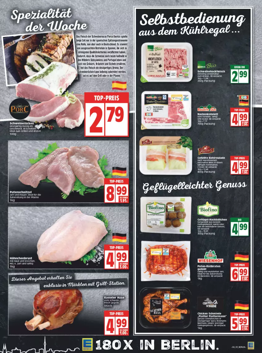 Aktueller Prospekt Edeka - Angebote der Woche - von 07.02 bis 12.02.2022 - strona 3 - produkty: angebot, axe, backofen, ball, braten, eis, elle, erde, fleisch, Geflügel, grill, hackfleisch, hähnchenbrust, Haxe, Heu, kasseler, kotelett, kräuter, kräutern, latte, LG, mac, Mantel, marinade, nuss, Ofen, pfanne, pute, putenschnitzel, reis, rosmarin, rwe, saft, schnitzel, schwein, schweine, Schweinehackfleisch, tee, Ti, top-preis, wein, weine, wiesenhof, Wild