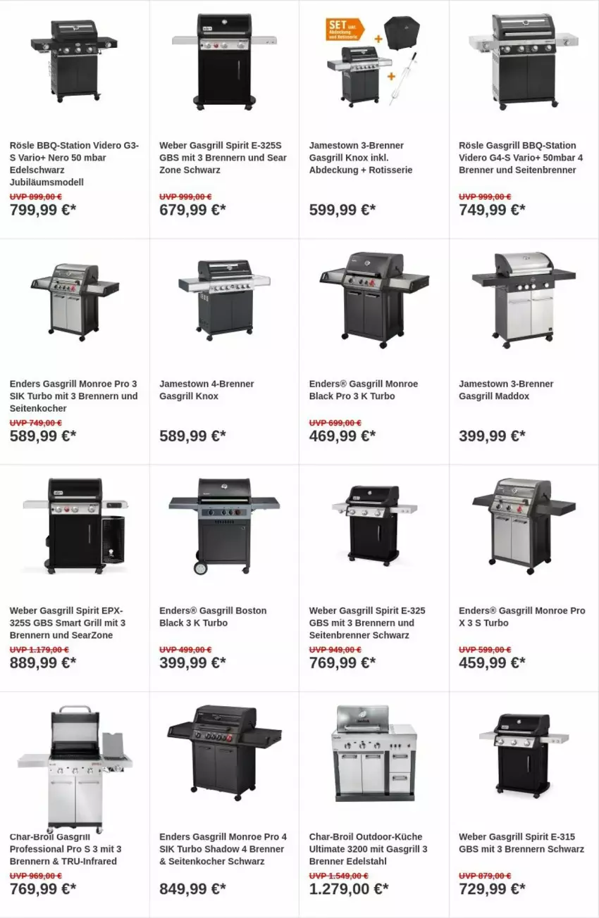 Aktueller Prospekt Obi - Prospekte - von 21.11 bis 29.11.2023 - strona 2 - produkty: char-broil, dell, edelstahl, enders, gasgrill, grill, Jubiläums, Kocher, küche, lack, Mode, nero, pril, rösle, Ti, weber