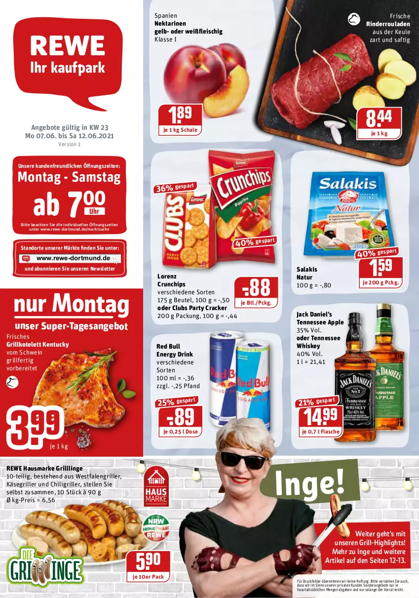 Aktueller Prospekt Rewe - REWE Ihr Kaufpark - von 07.06 bis 12.06.2021 - strona 1