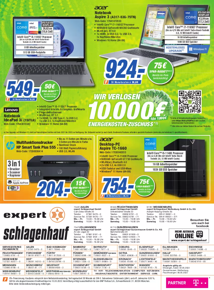 Aktueller Prospekt Expert Aalen - Prospekte - von 04.05 bis 10.05.2022 - strona 8 - produkty: Amber, angebot, angebote, Bad, computer, Desktop-pc, drucker, eis, elle, ente, festplatte, fingerabdrucksensor, geforce, hardware, Haushaltsgeräte, HDMI, Heu, HP, Intel, kopfhörer, latte, LG, Maus, multifunktionsdrucker, notebook, nvidia, Ofen, papier, pute, reis, ring, Scanner, schwein, senf, Spezi, ssd, Tastatur, telefon, Ti, uhr, usb, wein, ZTE