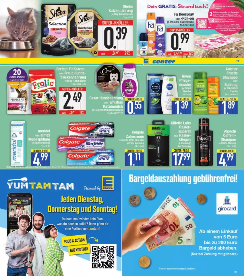 Aktueller Prospekt E Center - Angebote der Woche - von 04.07 bis 09.07.2022 - strona 15 - produkty: sheba, Ti