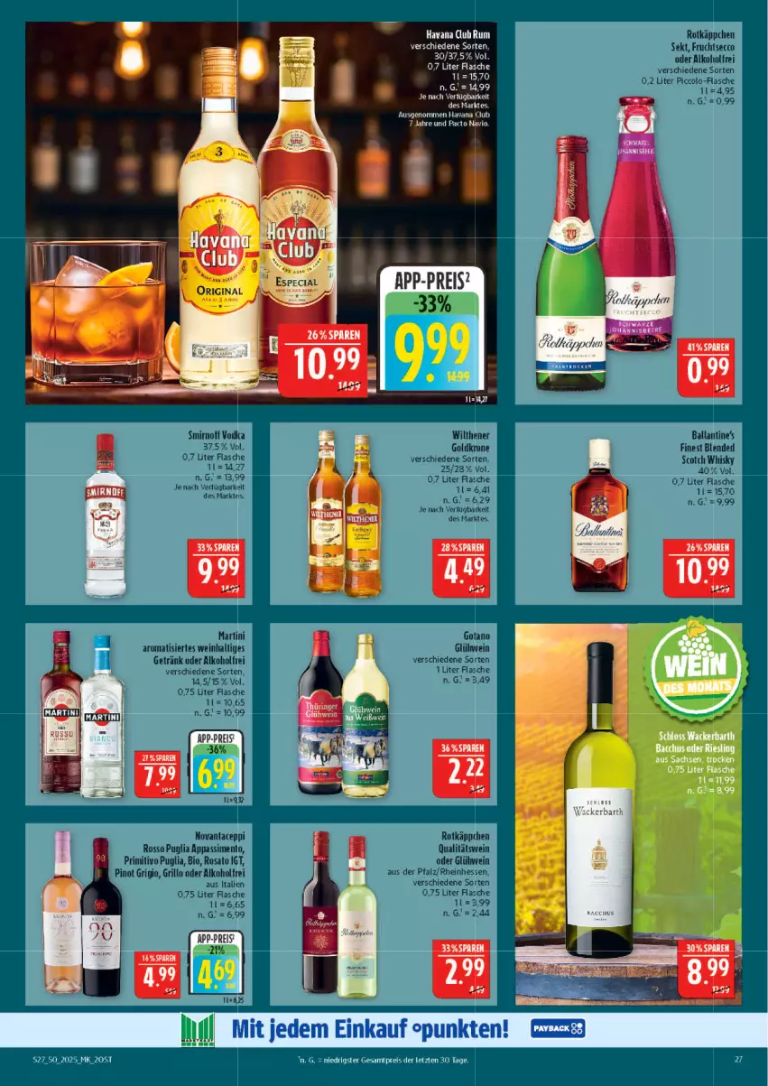 Aktueller Prospekt Marktkauf - Prospekt - von 07.12 bis 13.12.2025 - strona 27 - produkty: eis, flasche, gin, Havana Club, reis, rum, ZTE