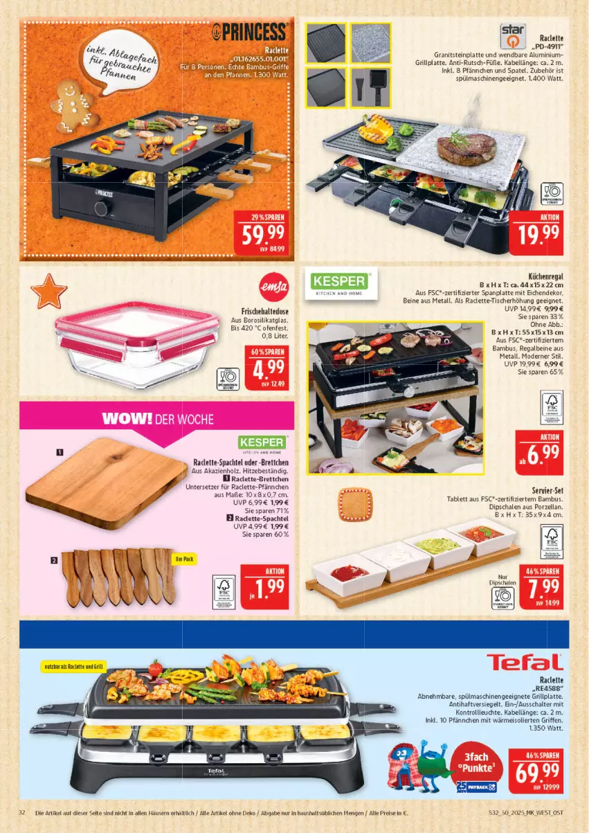 Aktueller Prospekt Marktkauf - Prospekt - von 07.12 bis 13.12.2025 - strona 32 - produkty: bambus, Brettchen, dip, Dipschale, eis, grill, grillplatte, Holz, küche, Küchen, Küchenregal, latte, Leuchte, Mode, Ofen, regal, reis, ring, sac, Schal, Schale, spachtel, spülmaschinen, tablet, tablett, Ti, tisch, Untersetzer, Yo