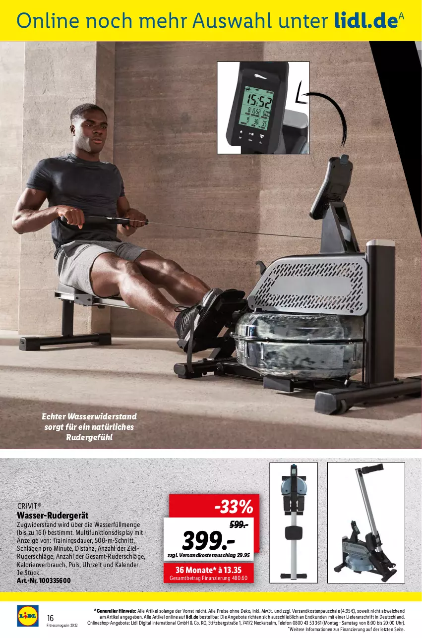 Aktueller Prospekt Lidl - Fitnessmagazin 2022 - von 01.01 bis 31.01.2022 - strona 16 - produkty: angebot, angebote, auer, crivit, eis, elle, magazin, ndk, Rauch, reis, rel, Schal, Schale, telefon, Ti, uhr, wasser, ZTE